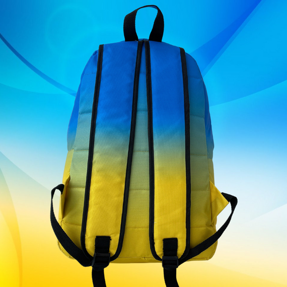 Рюкзак патріотичний український. Рюкзак "Доброго вечора, ми з України" унісекс. Рюкзак прапор | Зображення 2