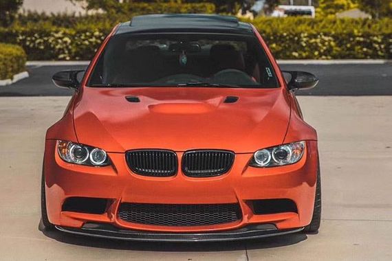 Накладка на передній бампер Lip Hamman-Style V1 (для M3, Карбон) для BMW 3 серія E-90/91/92/93 2005-2011 рр | Зображення 1