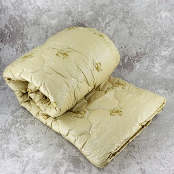 Ковдра закрита овеча вовна (Мікрофібра) PURE WOOL Двоспальна Євро 200х220 55090 | Зображення 2