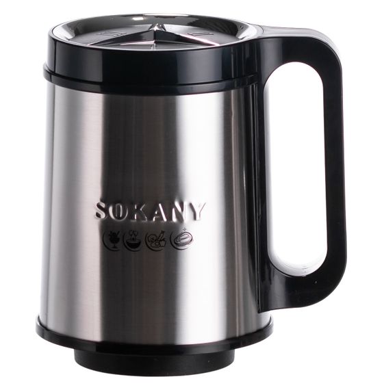 Чоппер измельчитель с чашей на 4 л кухонный электрический Sokany SK-06020 | Зображення 4