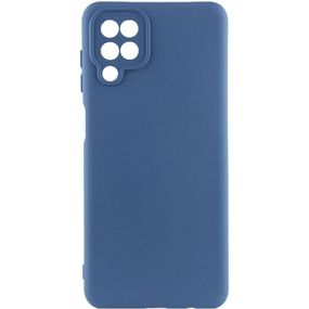 Чехол Silicone Cover Lakshmi Full Camera (A) для Samsung Galaxy A12 / M12 Full camera, Синій/Navy Blue