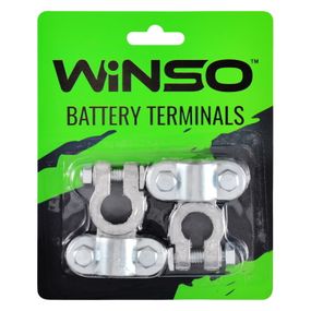 Клеми акумулятора свинцеві прямі Winso 310г 2шт блістер 146600