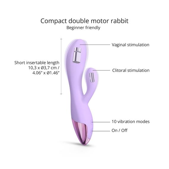Вібратор-кролик Love To Love FUNKY BUNNY - VIVA MAUVE | Зображення 1