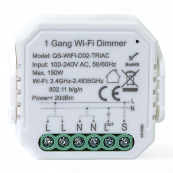 435421 Розумний вимикач - регулятор Tervix Pro Line WiFi Dimmer (1 клавіша)