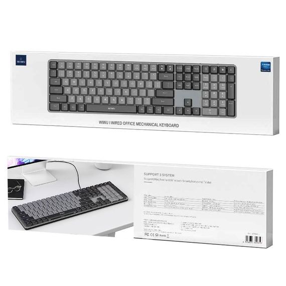 Проводная клавиатура WIWU KB-01 Wired Keyboard for laptop Black | Зображення 4