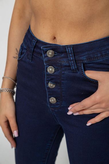 Джинси жіночі Skinny, колір синій, 182R4361 | Зображення 4