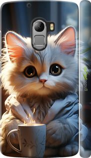 Чохол на Lenovo A7010 Білий кіт "5646m-232-2448"