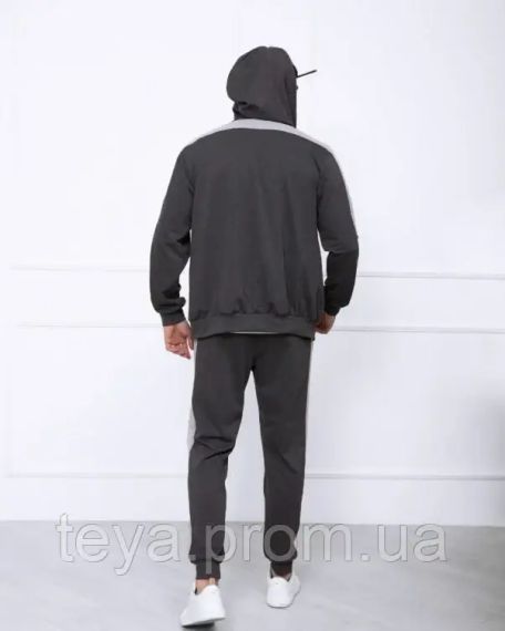 Спортивний костюм колір темно-сірий розміри S, XXL, XL, 3XL, L, M FI_004544 | Зображення 2
