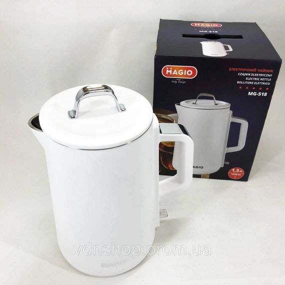 Чайники металлические из нержавеющей стали, Чайник дисковый, Стильный электрический чайник UO-90 | Зображення 8