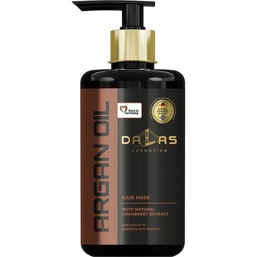 Маска для волосся "Dalas" з натуральним екстрактом журавлини та аргановою олією 900 мл
