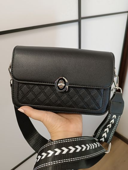 Сумка клатч женская кросс-боди через плечо Черная