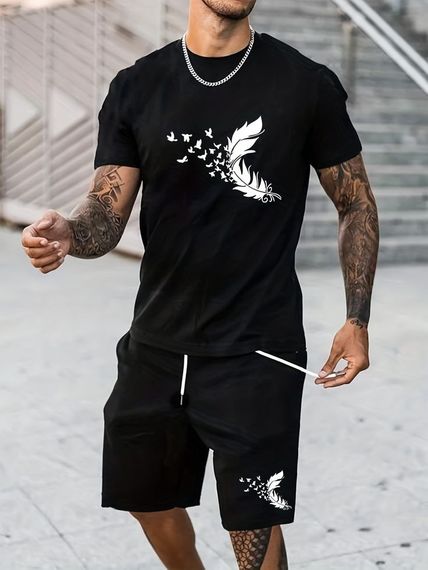 Комплект футболка та шорти ДТФ (короткий)