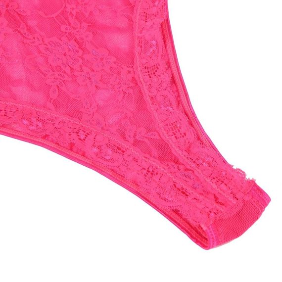 Боді з панчохами Star Night мереживне, напівпрозоре, рожеве, M sexstyle | Зображення 6