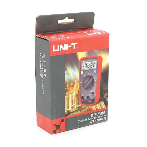Мультиметр UNI-T UT136A Вимірювання: V (AC/DC), A (AC/DC), Ω, Hz, DUTY. Функції: Data Hold, продзвонювання, тест діодів, | Зображення 3