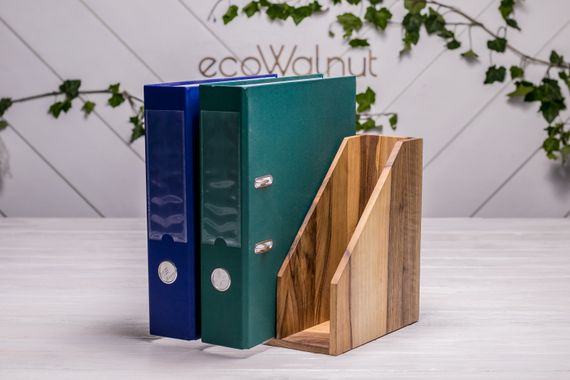 Підставка для папок та документів на 3 секції з логотипом