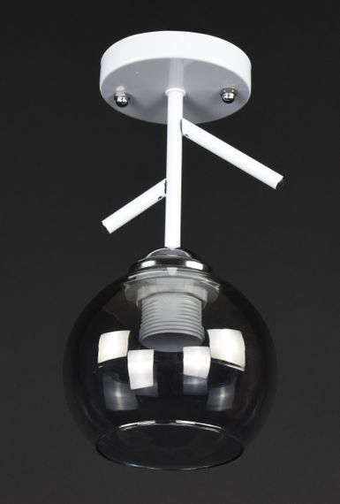 Люстра стельова на 1 лампочку 27806 Білий 26х13х13 см. | Зображення 2