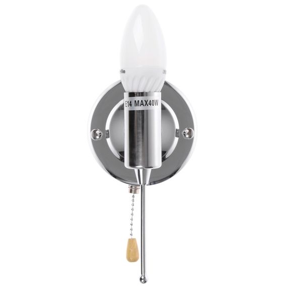 Бра настенное накладное с выключателем BR-587W/1 E14 CH | Зображення 4