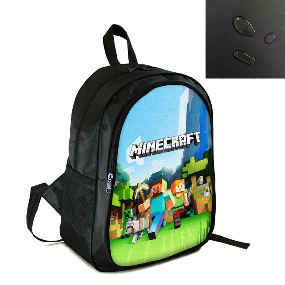 Рюкзак міський/шкільний 38×28см з принтом Minecraft Кріпер дитячий, підлітковий, спортивний (4164)