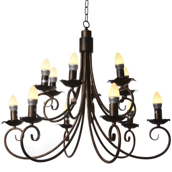 Люстра подвесная свеча E14 60W BR (BKL-069S/12) | Зображення 1