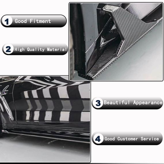 Накладки на пороги V6 (для G80, Карбон) для BMW 3 серія G20/21 2018- рр | Зображення 2