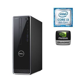 Комп'ютер Dell Inspiron 3470 SFF / Intel Core i3-8100 (4 ядра по 3.6 GHz) / 8 GB DDR4 / 256 GB SSD M.2 / nVidia Quadro T400, 4 GB GDDR6, 64-bit / Win 10 Home б/в