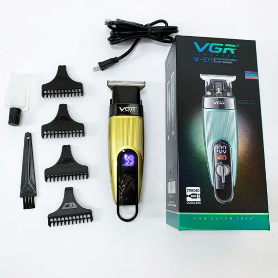 Машинка для стрижки от акб VGR V-975, Хороший беспроводной триммер, Машинка для стрижки волос домашняя MS-61 | Зображення 2