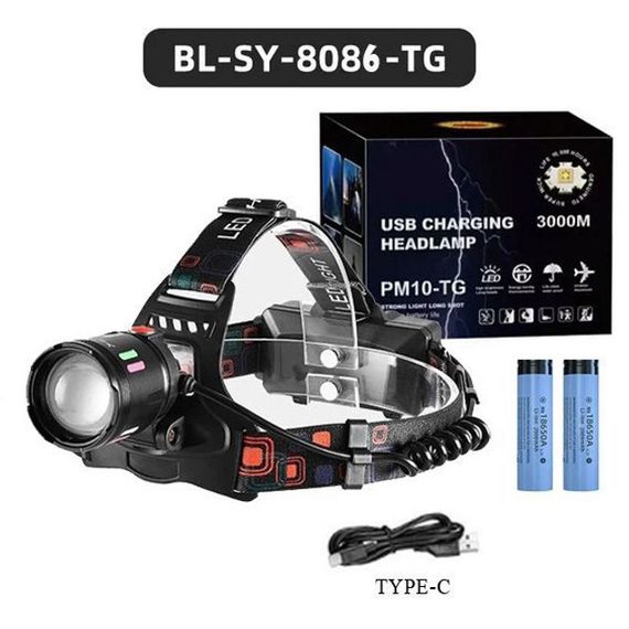 Ліхтар налобний UI-316 акумуляторний SY-8086-PM10-TG | Зображення 2