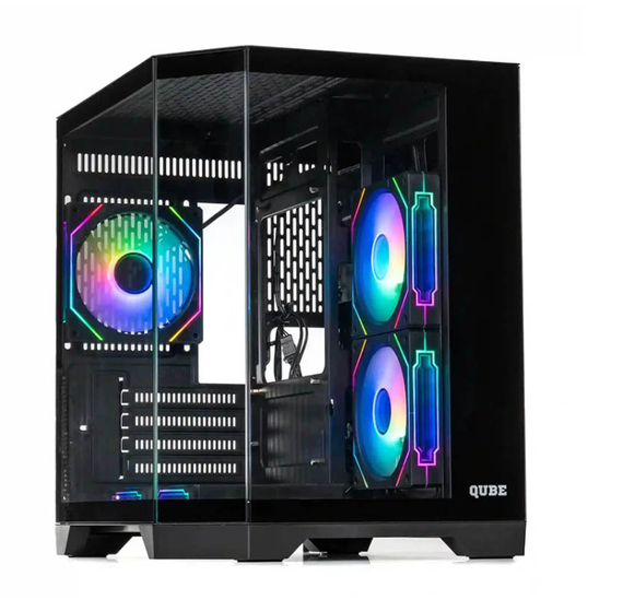 Игровой ПК Stalker Crystal (GBNU3 Black) Tower / AMD Ryzen 5 7500F (6 (12) ядер по 3.7 - 5.0 GHz) / 16 GB DDR5 / 256 GB SSD + 1000 GB HDD / nVidia GeForce RTX 5060, 8 GB GDDR7, 128-bit | Зображення 1