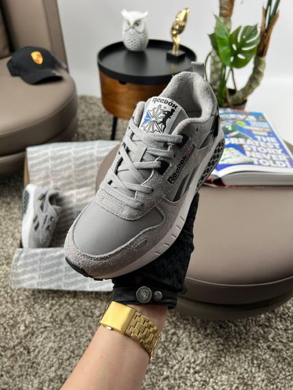 Кросівки R1e1ebok Classic Leather Hexalite Grey Black White , В'єтнам 44 28 | Зображення 6