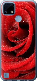 Чехол на Realme C21 Красная роза "529u-2321-17620"
