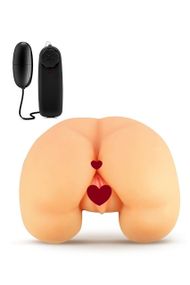 Мастурбатор зад з віброкулею та пультом Blush X5 два отвори, 26.7 см Sex Aura