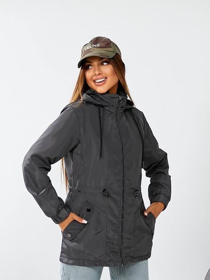 Куртка 523 темно сірий