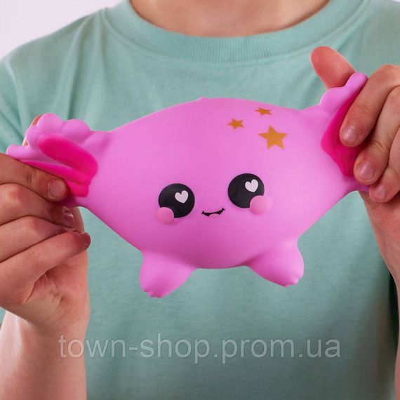 Коллекционная игрушка-антистресс "Аксолотль Джелли" Smooshzees 08230 серии Luvzees | Зображення 4