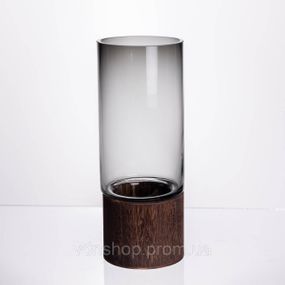 Ваза для цветов круглая стеклянная 25.5 (см) декоративна HP-19-162-2