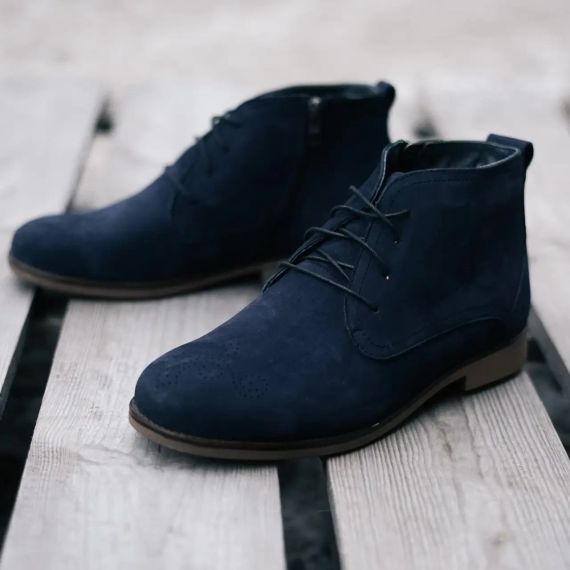 Аккуратные синие ботинки 42 размер | Зображення 5