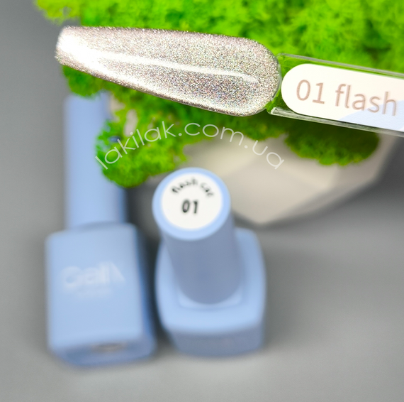 Світловідбивний гель-лак Gelix Flash Cat №1 (з ефектом котячого ока) 8мл | Зображення 1