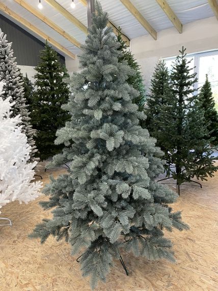 Новорічна штучна лита ялинка Premium 180 см блакитна | Зображення 4