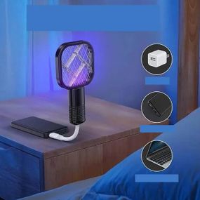 Пастка проти комарів, електричний знищувач комарів і комах з USB, ефективний захист від комах