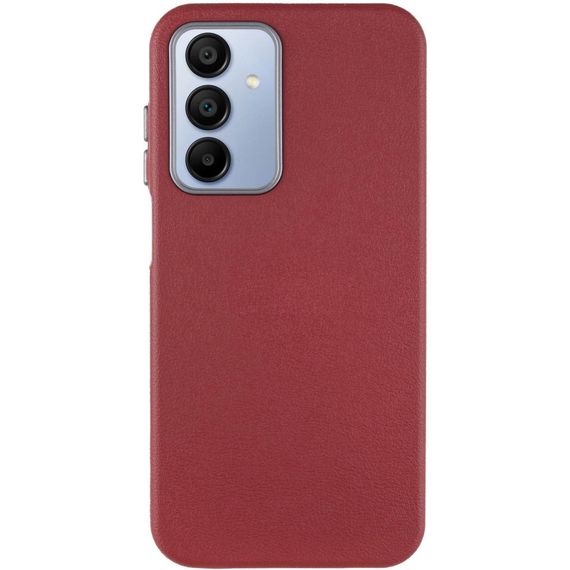Кожаный чехол Leather Case Metal Buttons для Samsung Galaxy A25 5G Red | Зображення 1