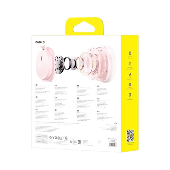 Беспроводные наушники Baseus Bowie D05 Wireless Headphones Baby Pink | Зображення 2