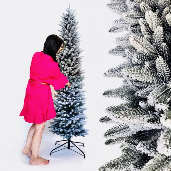 Ялинка лита Альпійська 220 см засніжена | Зображення 1