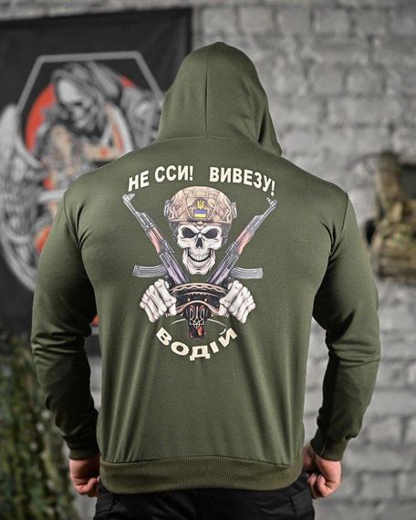 Худі водій олива ДЛ6436