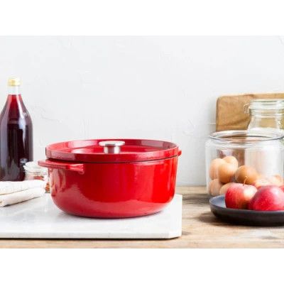Каструля KitchenAid чавунна з кришкою 5,2 л Червона (CC006060-001) | Зображення 7