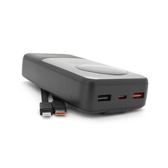 Power bank BETWEEN BTW-P6 20000mAh, 22.5W, 2 кабелі: Type-C+Lighting, 460g | Зображення 3