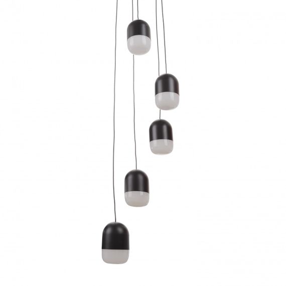 Люстра подвесная в спальню LED 35W NW BK (BR-01 674S/5) | Зображення 1