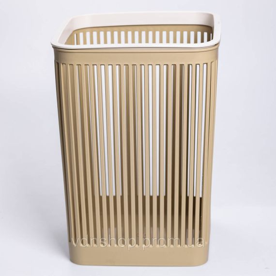 Кошик для сміття пластиковий в офіс для паперу 22×22×30 (см) кошик під сміття 8 (л) відро для сміття Коричневий HP-45-9OL