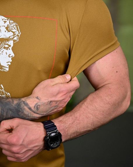 Тактична потоотводна футболка Girl coyot ПП7700 | Зображення 3