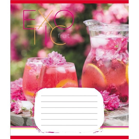 Тетрадь общая "Экзотические фрукты" 048-590098K-2 в клеточку, 48 листов