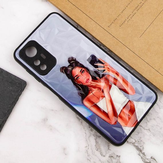 TPU+PC чехол Prisma Ladies для Xiaomi Redmi Note 12S Black in White | Зображення 2