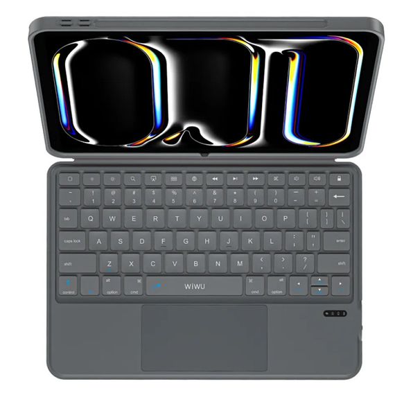 Клавіатура-чохол WIWU MK-005 3 in 1 for iPad Pro 13" (2024) Bluetooth Grey | Зображення 6
